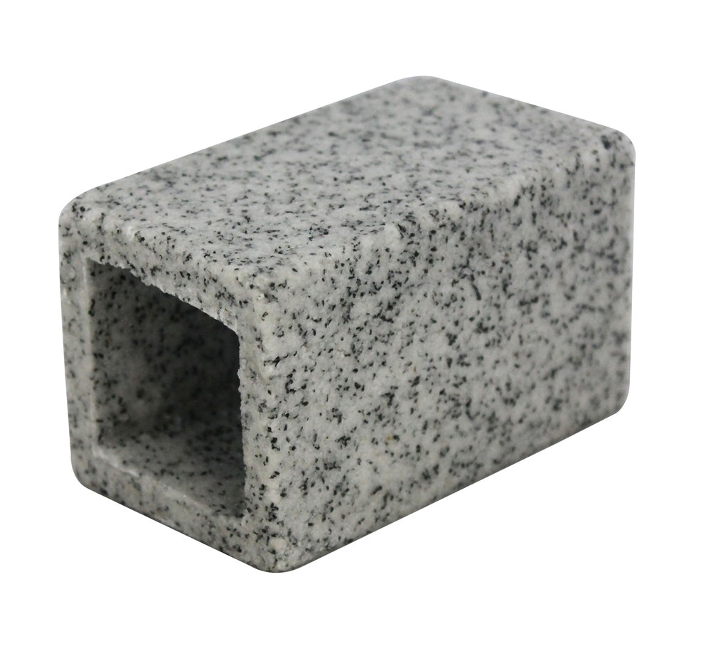Aqua One Square Cave Aquarium Ornament Small marble effect 5 x 5.5 x 10cm