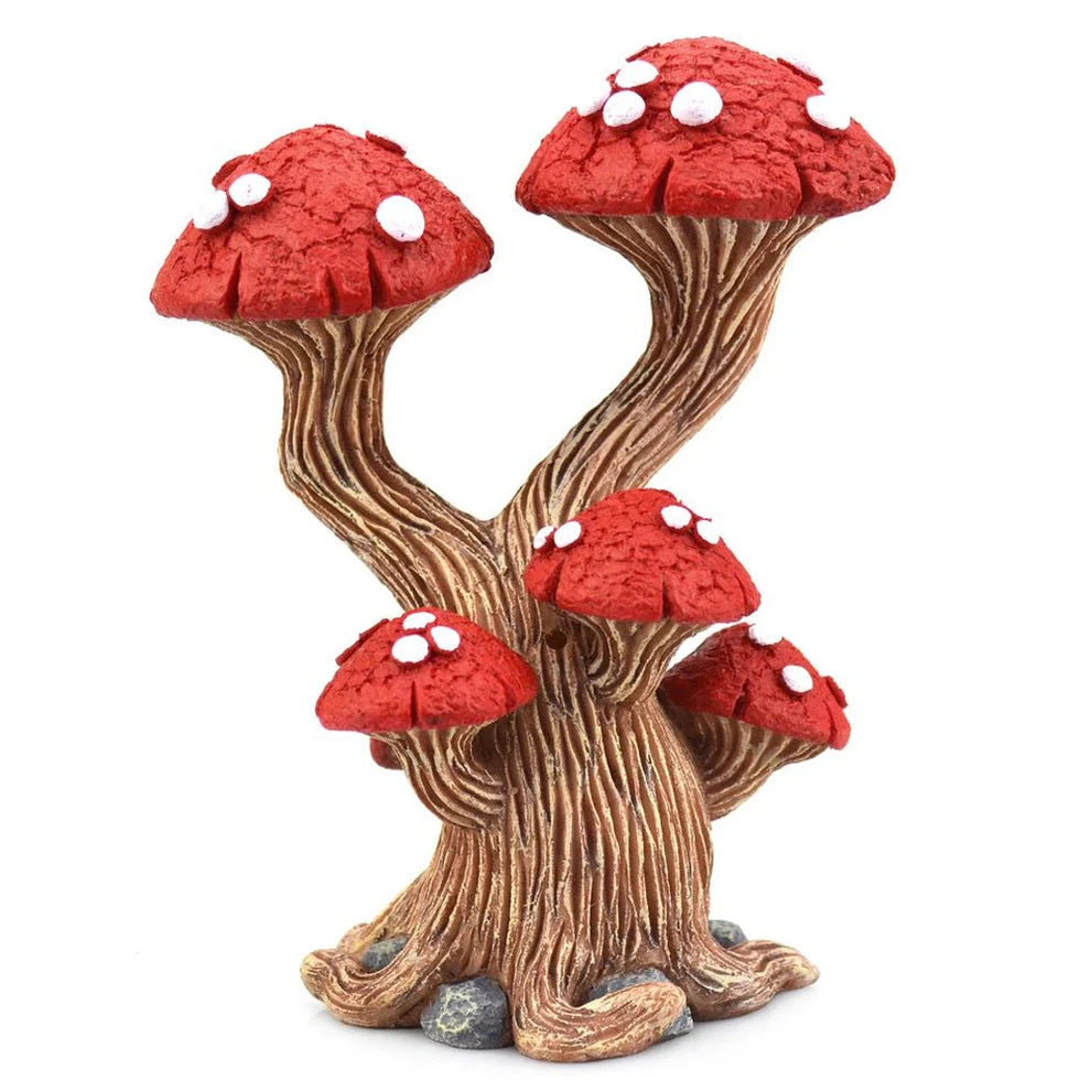 Aqua One Enchanted Red Mushroom Tree Aquarium Ornament