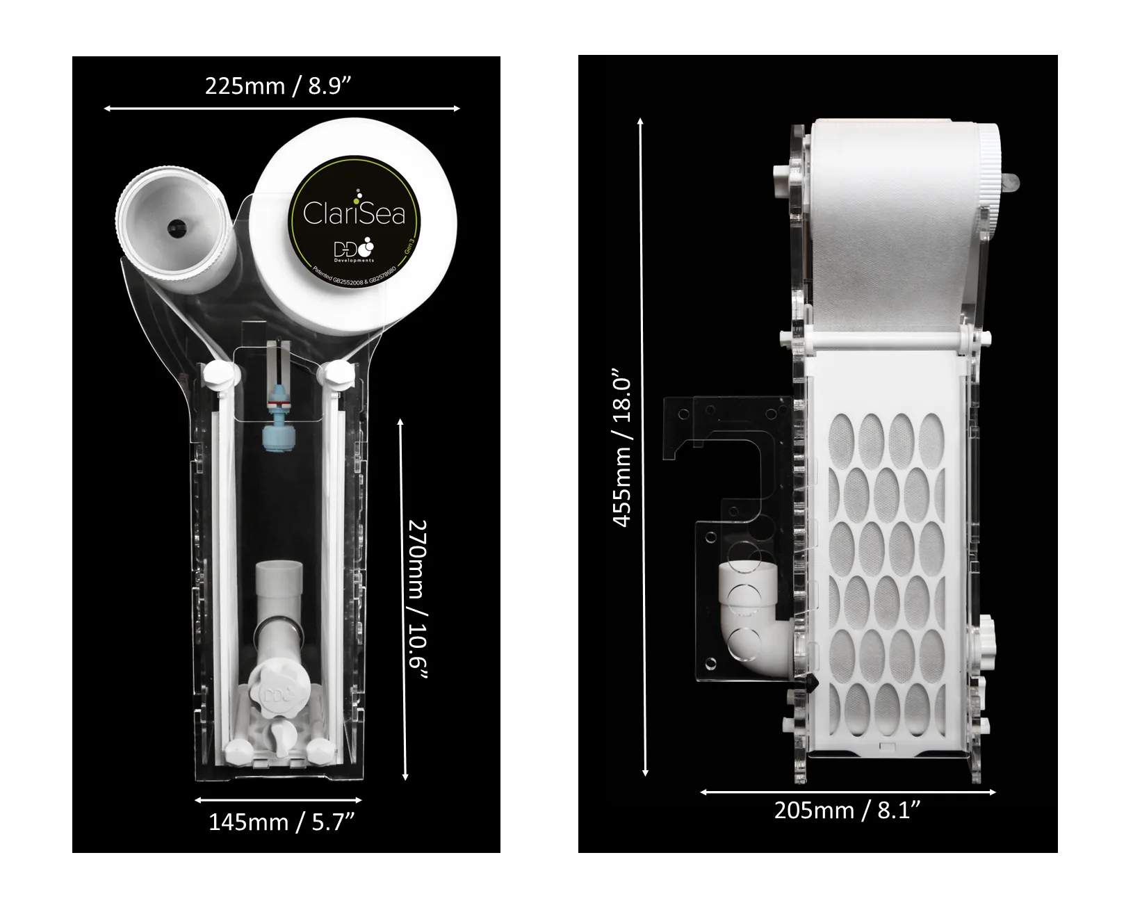 D&D Clarisea SK-3000G3 Gen 3 Auto Fleece Filter & Alarm