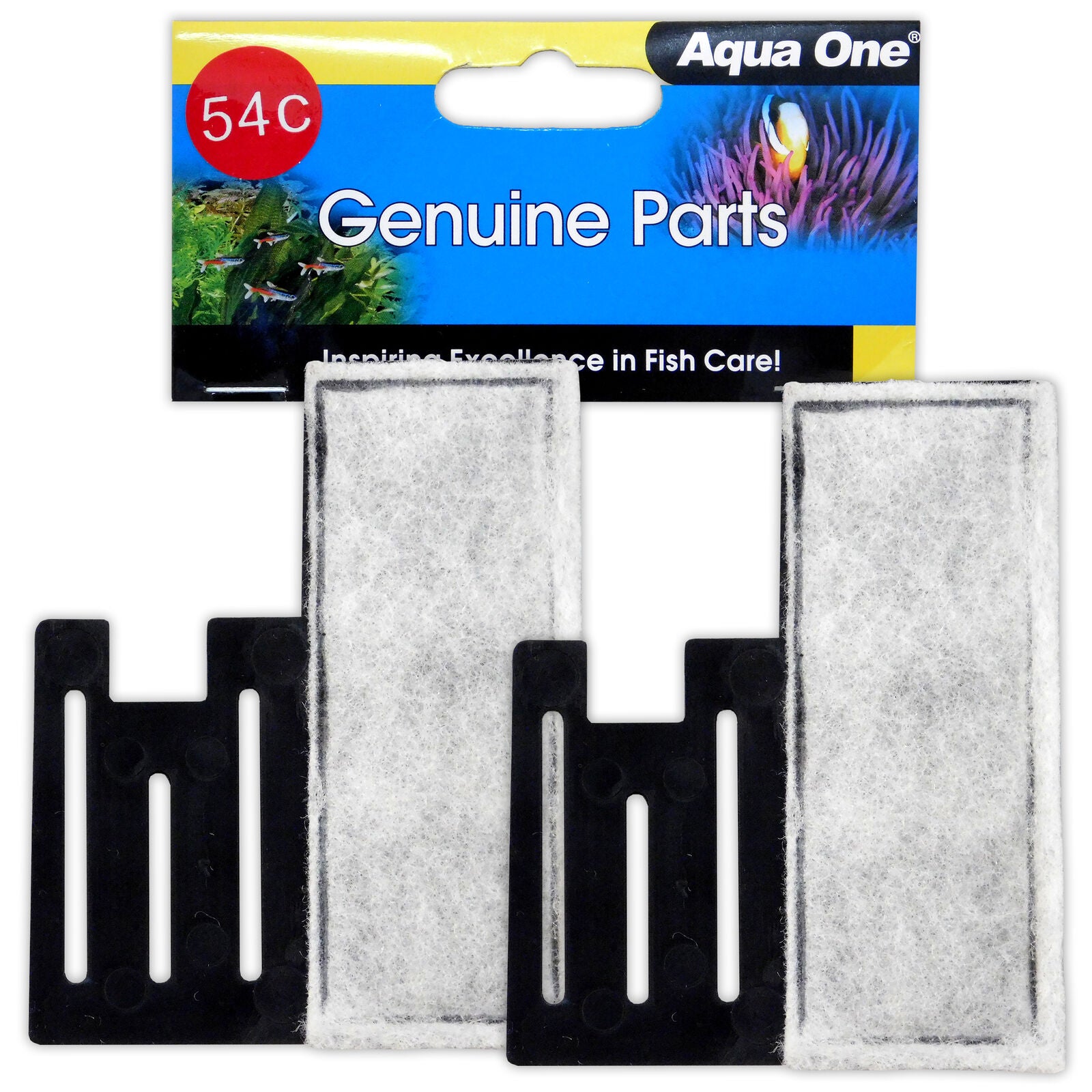 AQUA ONE CLEARVIEW 100 CARBON CARTRIDGE (2pk) FILTER MEDIA 25054C