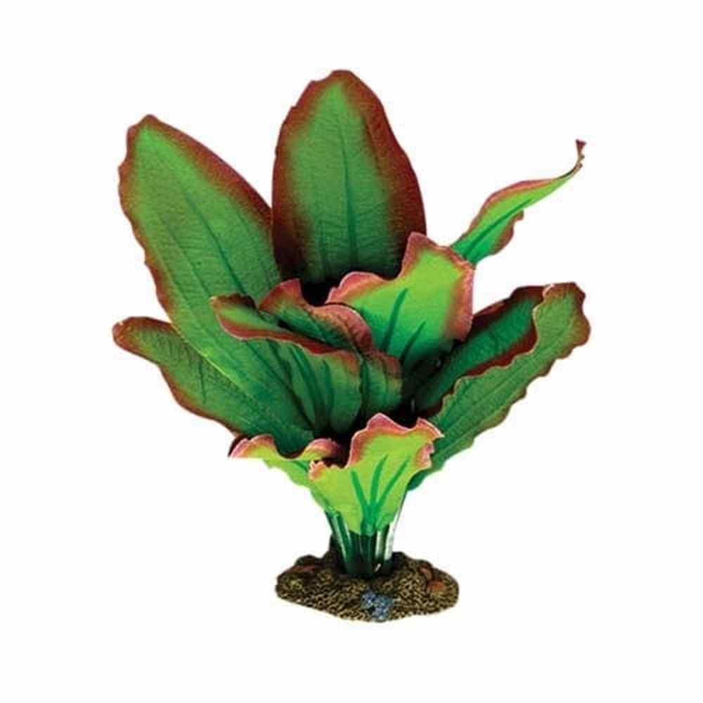 Aqua One Silk Amazon Red Green artificial aquarium plant 20cm