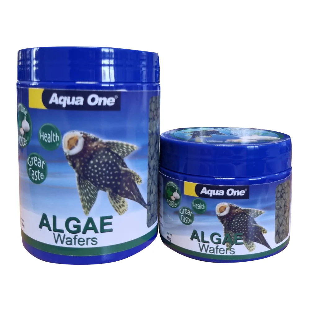 Aqua One Algae Wafer with Spirulina & Garlic 2 Sizes