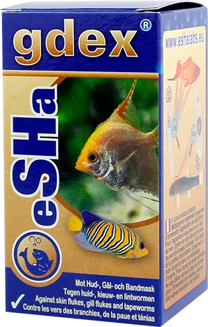 eSHA gdex Against Fish Skin Flukes, Gill Flukes & Tapeworm (20ml)