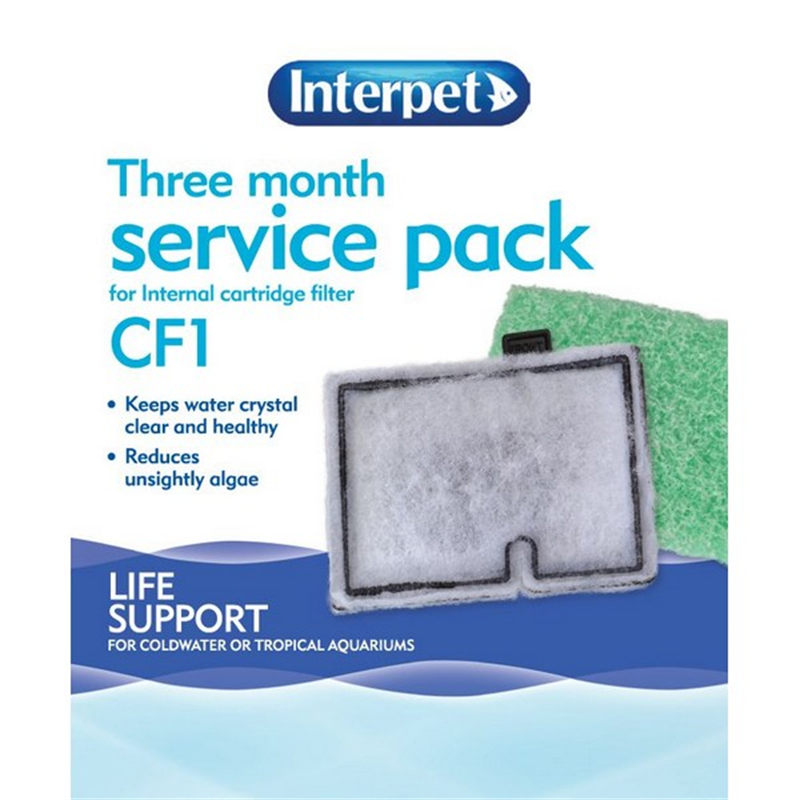 Interpet CF1 Internal Cartridge Filter – 3 Month Service Kit