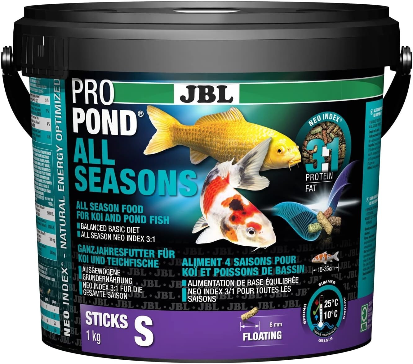 JBL Pro Pond All Season Sticks 1kg Koi Fish Food - Premium Pond Food!