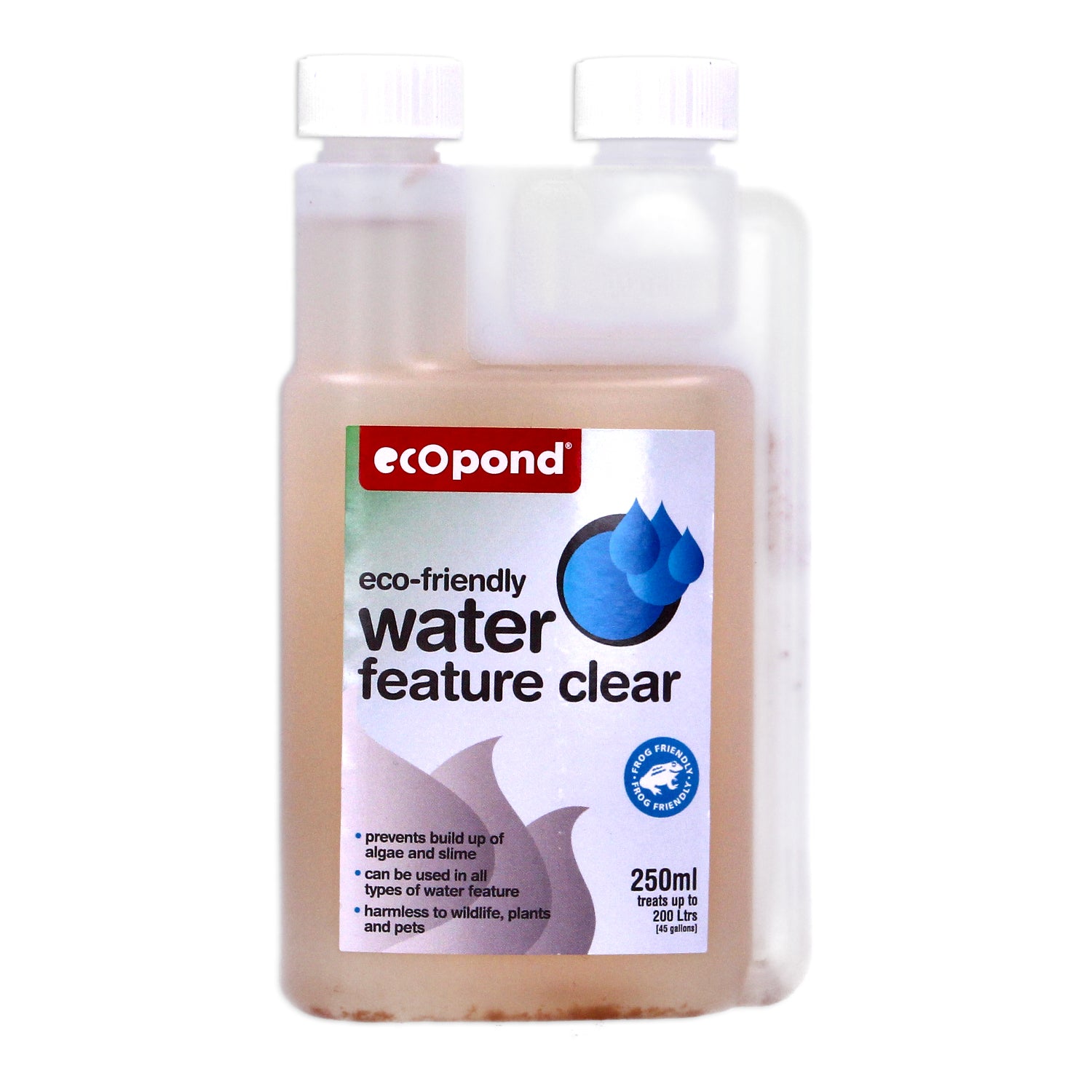 Ecopond Water Feature Cleaner Prevents Algae & Slime 250ml