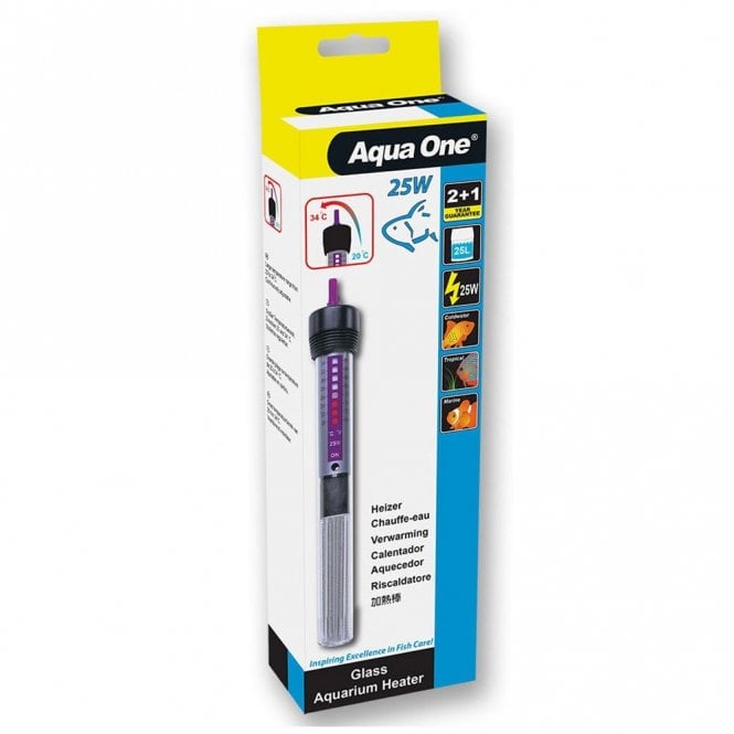 Aqua One Glass Heater 25W 18.5cm