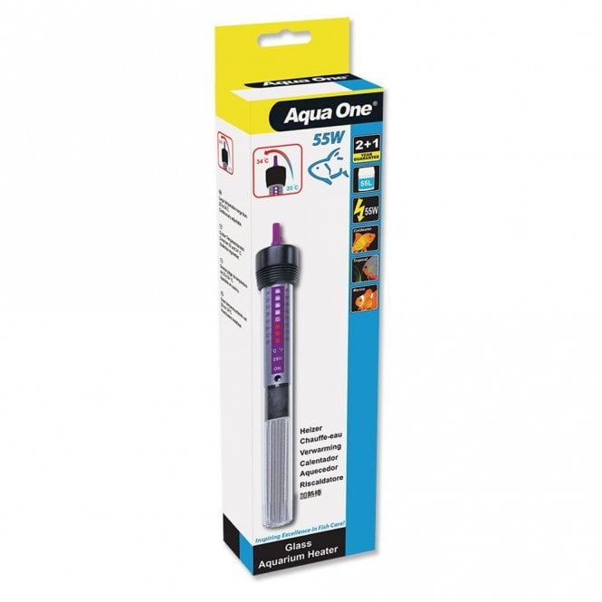 Aqua One Glass Heater 55W 18.5cm
