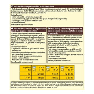 Tetra Holiday Food Menu 30g (up to 14 days)