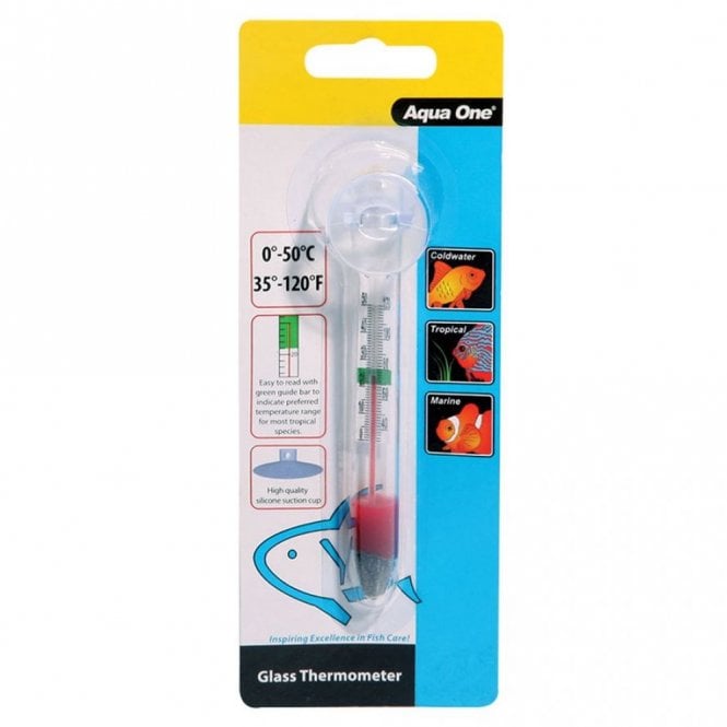 Aqua One Glass Thermometer
