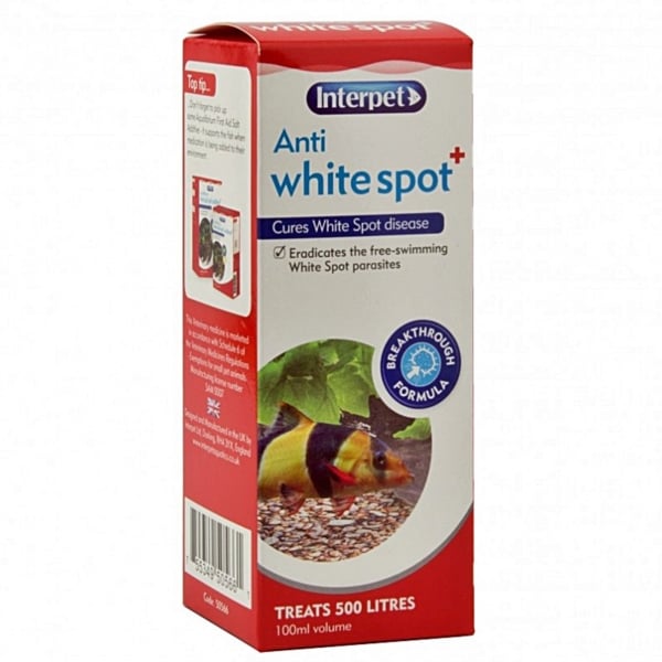 Interpet Anti White Spot Parasite Aquarium Treatment Fish Aid 100ml