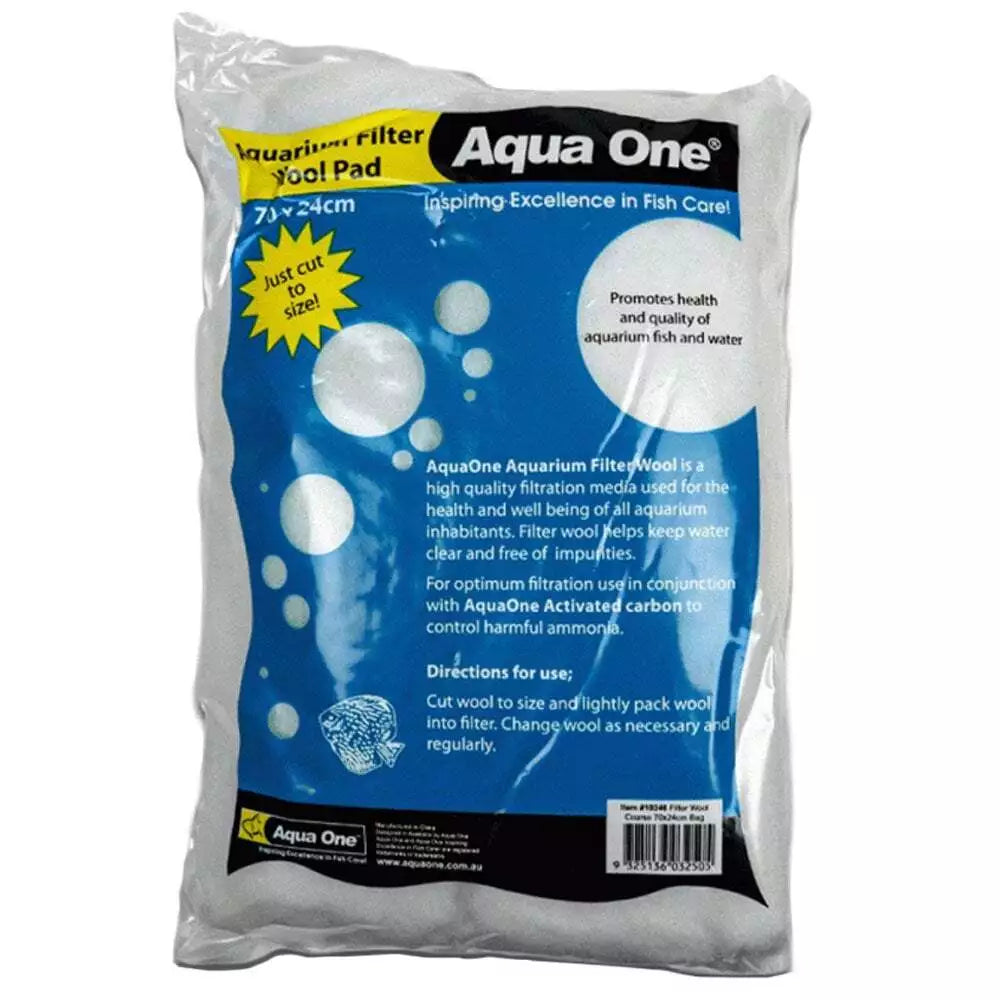 Aqua One Aquarium Fish Tank Filter Wool Media Coarse