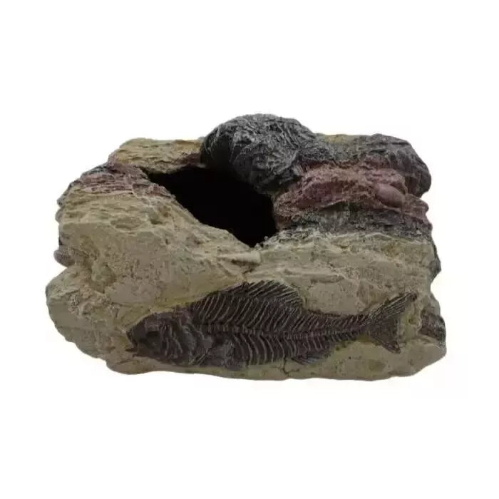 Betta Fossil Rock Large Hideout Aquarium Fish Tank Ornamen