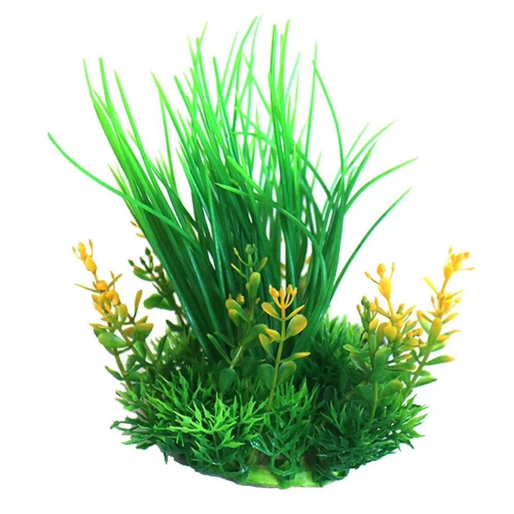 Betta Choice Green & Yellow Plastic Aquarium Plant pp619
