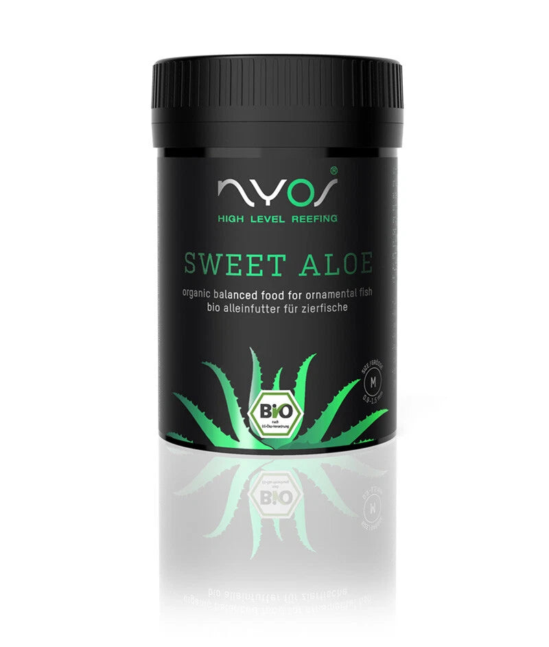 Nyos Sweet Aloe 70g Organic Fish Food Pellet Granules Marine Reef