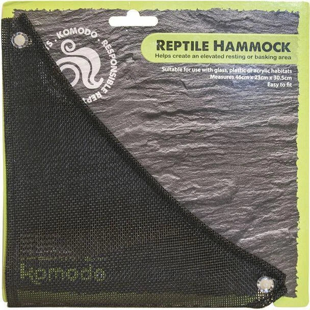 Komodo Reptile Hammock Terrarium Mesh Basking Net with Suckers Lizard Rest Area