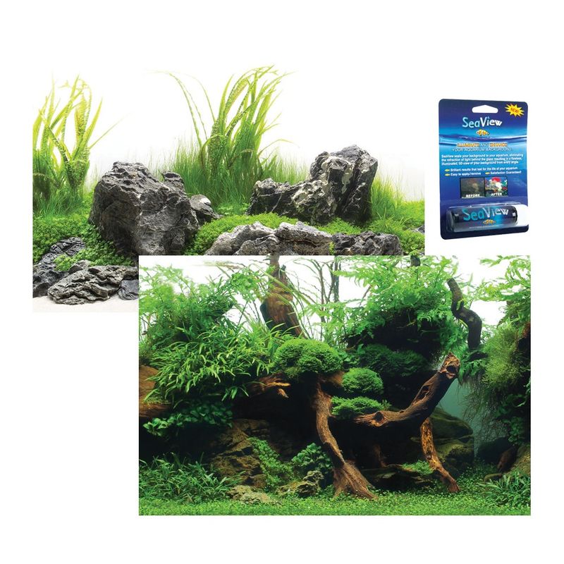 Hugo Spike/Amazonia Aquarium background + seaview backing gel