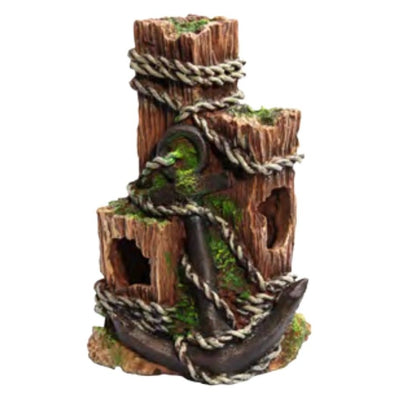 Aqua One Wood with Anchor Small Ornament 13.5x13x20cm