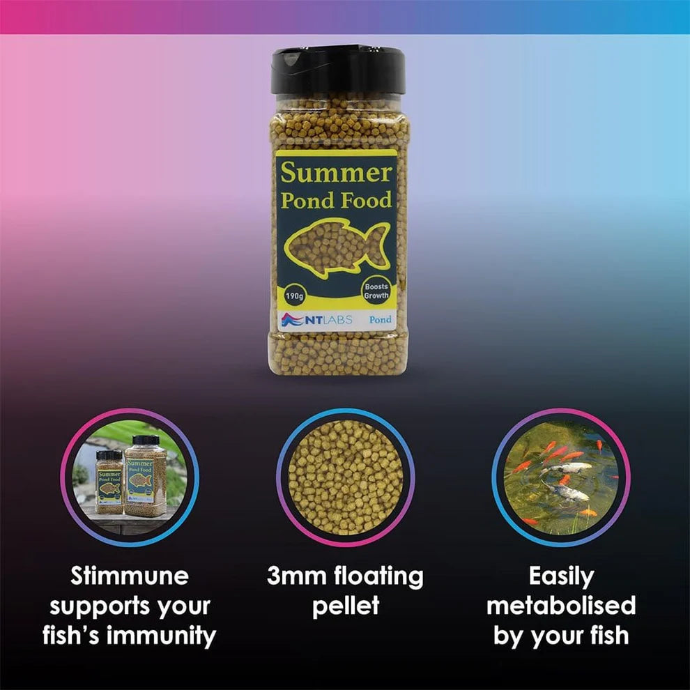 NT Labs Summer Pond Food 350g floating pellets for pond fish
