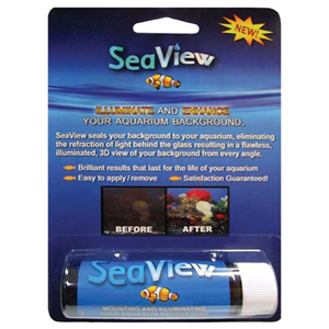 SeaView Aquarium Background Seal - 3D Effect, No Tape