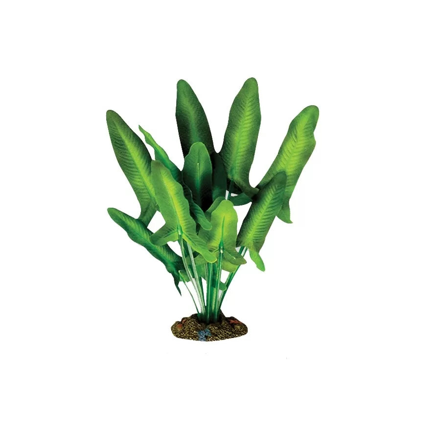 Aqua One Green & White Sword Silk Aquarium Plant 20cm