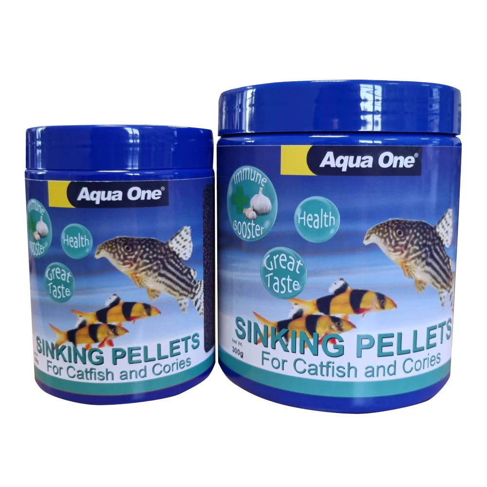 Aqua One Sinking Pellets with Garlic for Catfish & Cories 2 Sizes