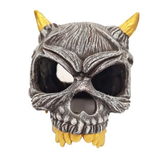 Betta Devil Skull Aquarium Ornament – Spooky Cave Decor for Fish Tanks