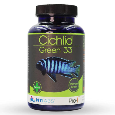 NT Labs Pro-F Cichlid Green 33 100g African cichlid food sticks