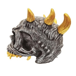 Betta Devil Skull Aquarium Ornament – Spooky Cave Decor for Fish Tanks