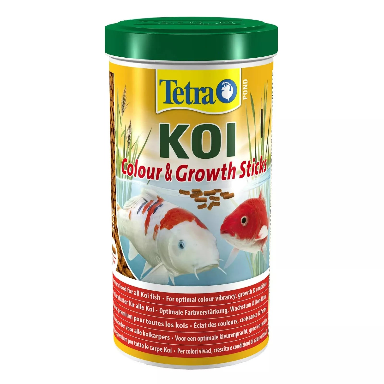 Tetra Pond Koi Sticks Colour & Growth Goldfish Fish Food Complete Diet - 1000ml