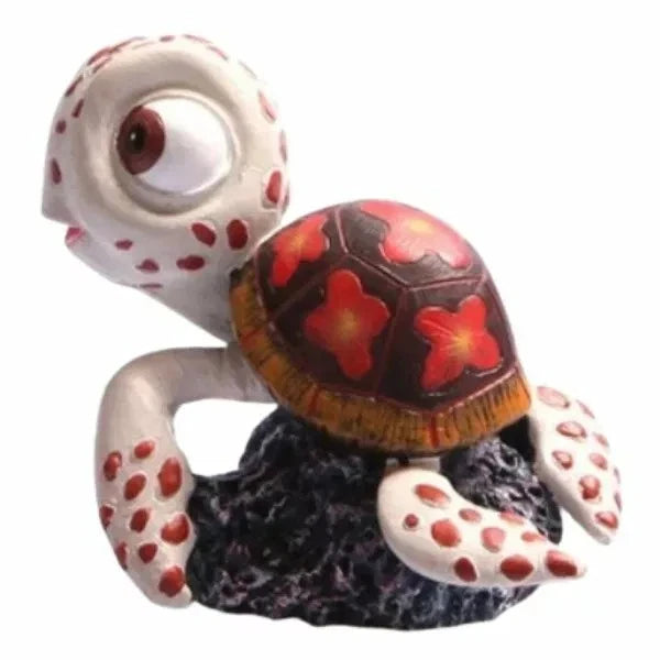 Aqua One Aquarium Decoration Baby Sea Turtle Bright & Fun Fish Ornament for Kids